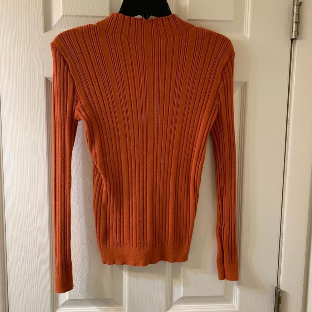Super soft burnt orange turtle neck